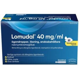 Lomudal ögondroppar 40 mg/ml (Läkemedel) 20 dos