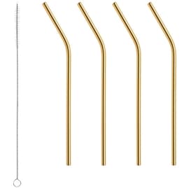 Orrefors Peak Sugrör 4-pack 4 st/paket Guld