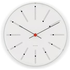 Arne Jacobsen  Bankers Väggur Vit 21 cm
