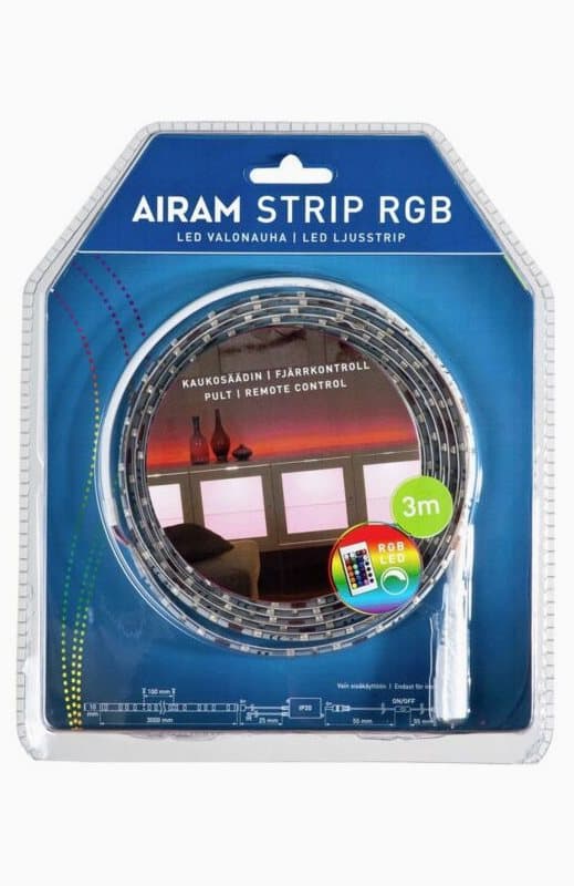 AIRAM LED Strip 3m RGB IP20/54, 14,4W. 4107190