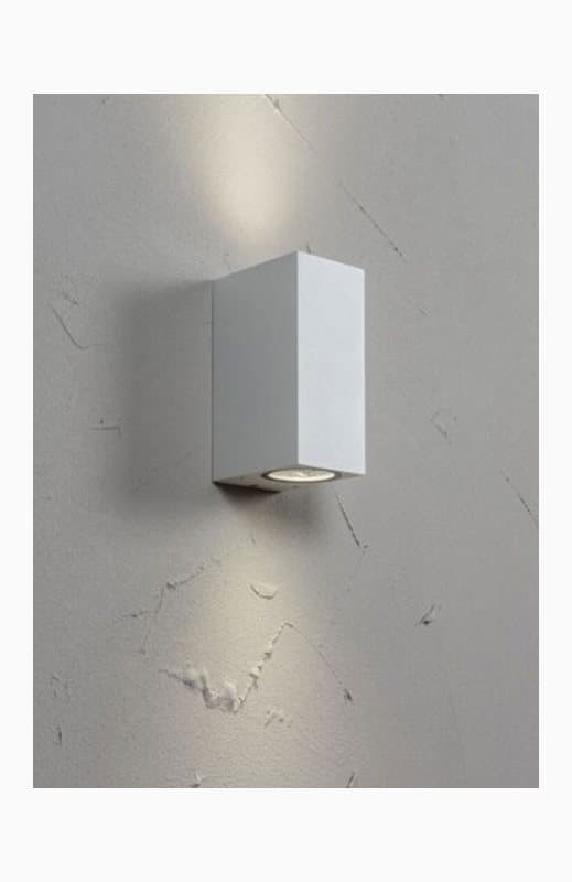 AIRAM Vägglampa Sund Double IP44 2XGU10 GLC Vit