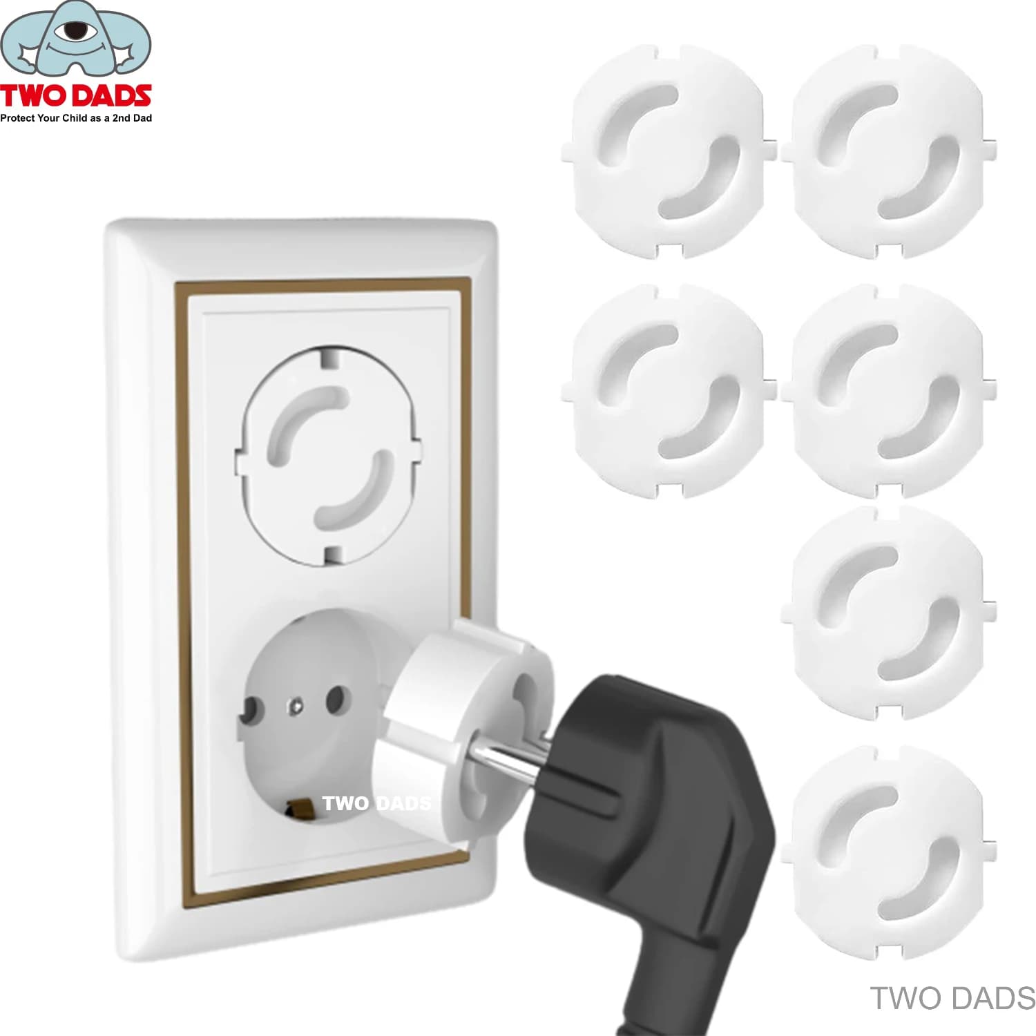 Baby Safety Child Electric Socket Outlet Plug Protection Security Two Phase Safe Lock Cover Kids Sockets Cover Plugs