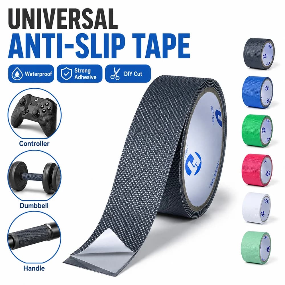 Anti-Slip Tape – Waterproof, Non-Skid Bathroom Floor Tile Grip, Diamond Texture, Wear-Resistant Self-Adhesive Strips