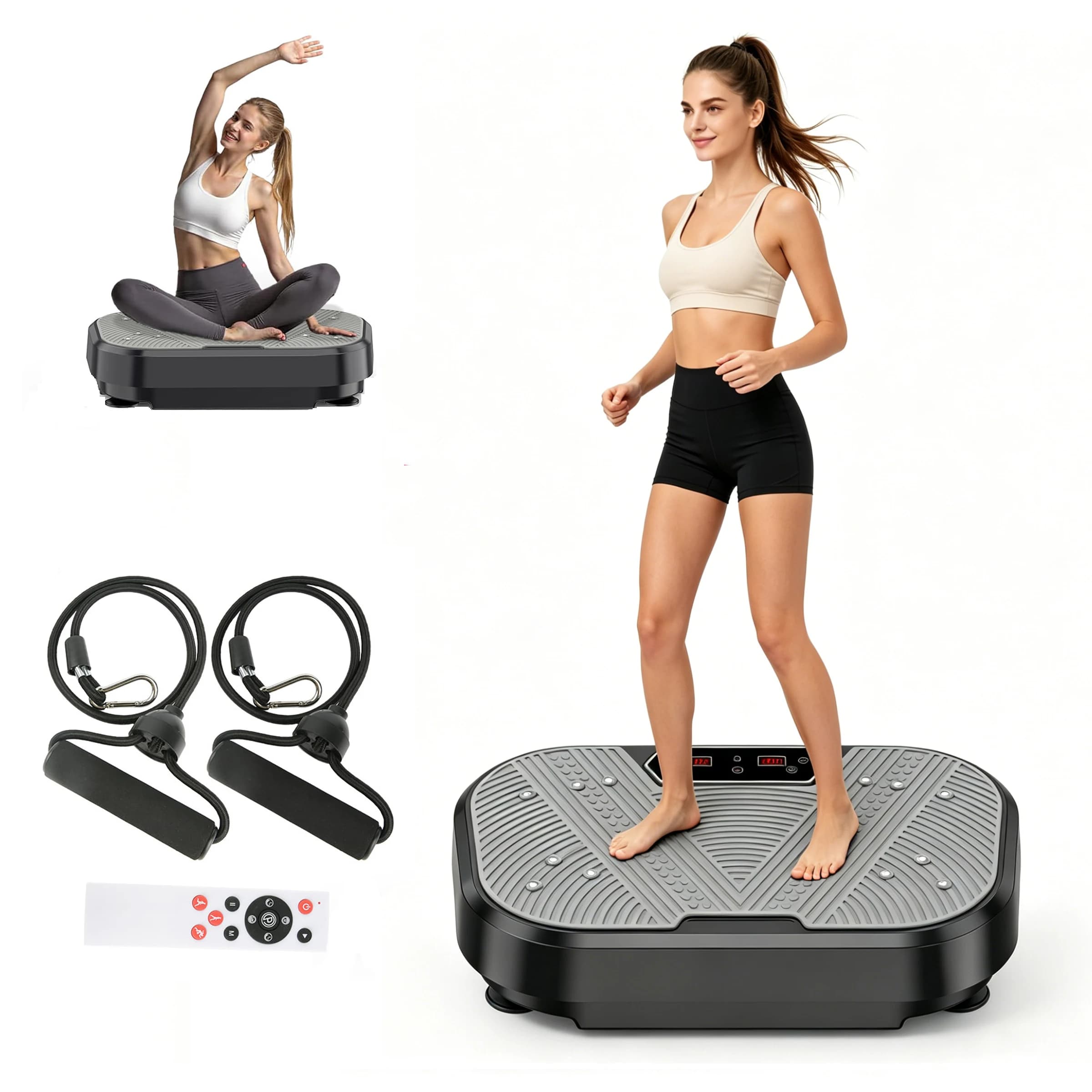3D Vibration Plate Exercise Machine Full Body Workout Platform 200kg/250kg Home Gym Equipment For Fat Burning Weight Loss & Shaping