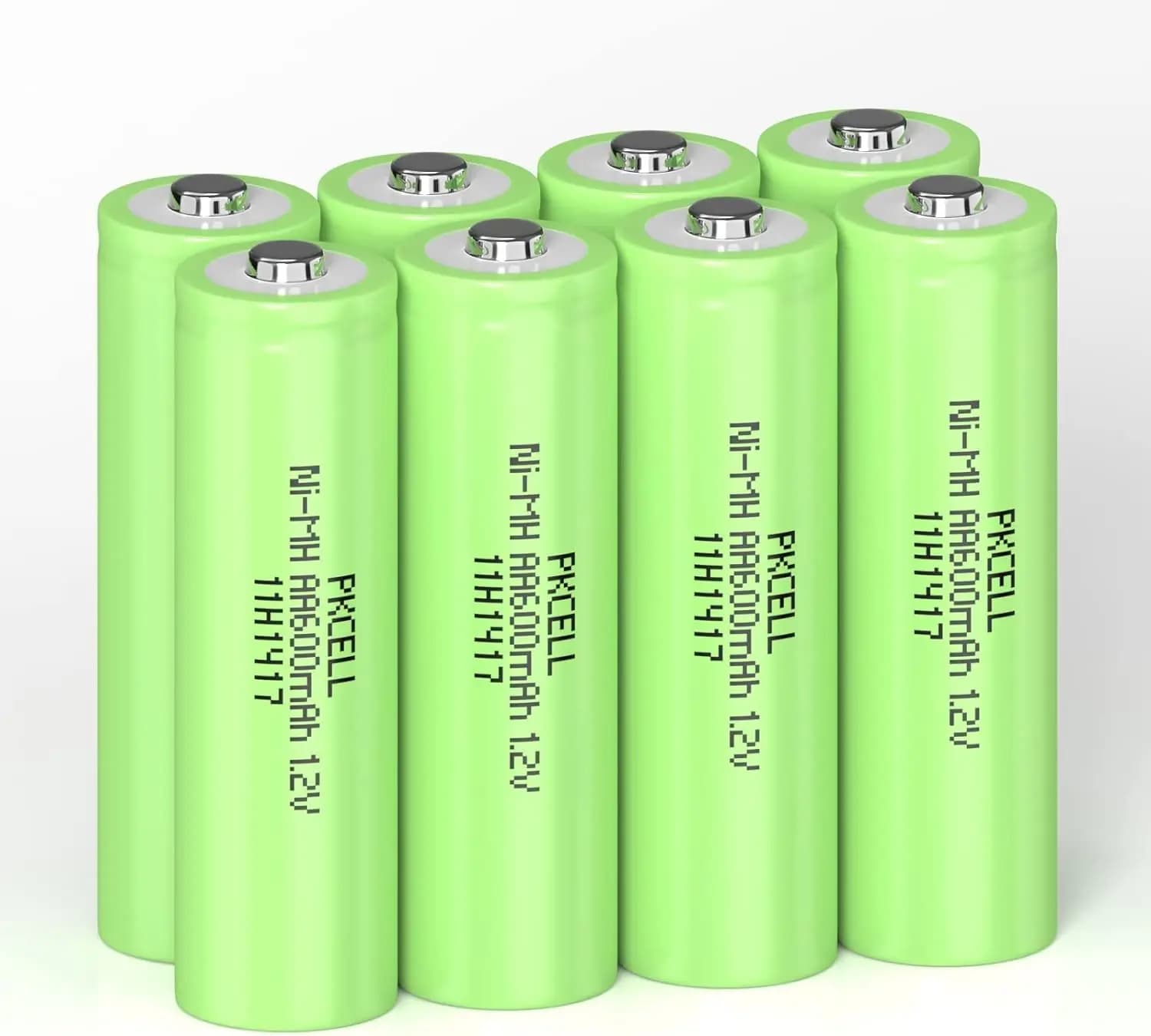 8PC PKCELL High Capacity NI-MH AA 600mAh Rechargeable Batteries 2A 1.2V Recharge Battery Forfor Garden Solar Light Lamp