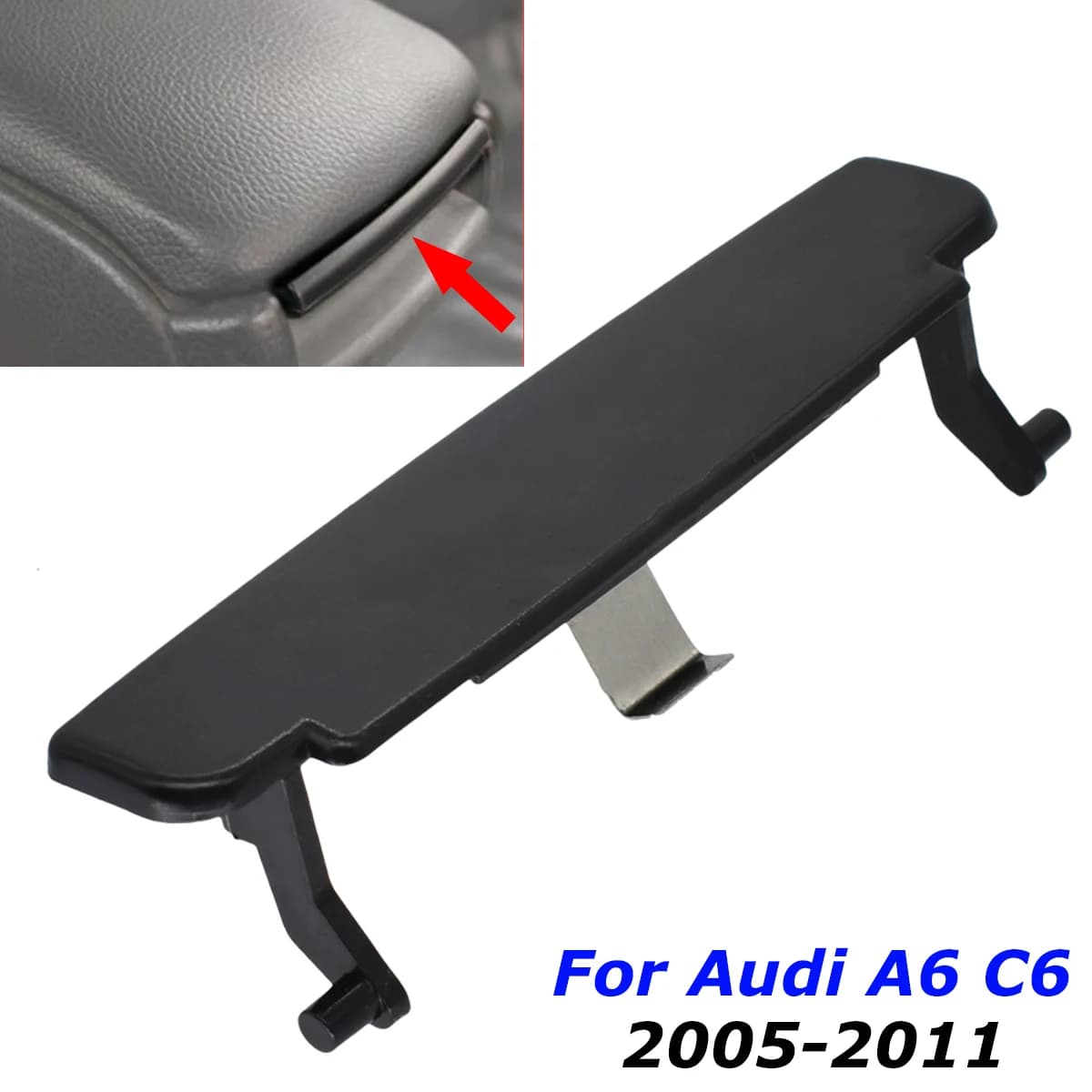 Car Armrest Lid Center Console Cap Latch Cover Clip Catch 4F0864245 For Audi A6 C6 2005 2006 2007 2008 2009 - 2011 Accessories