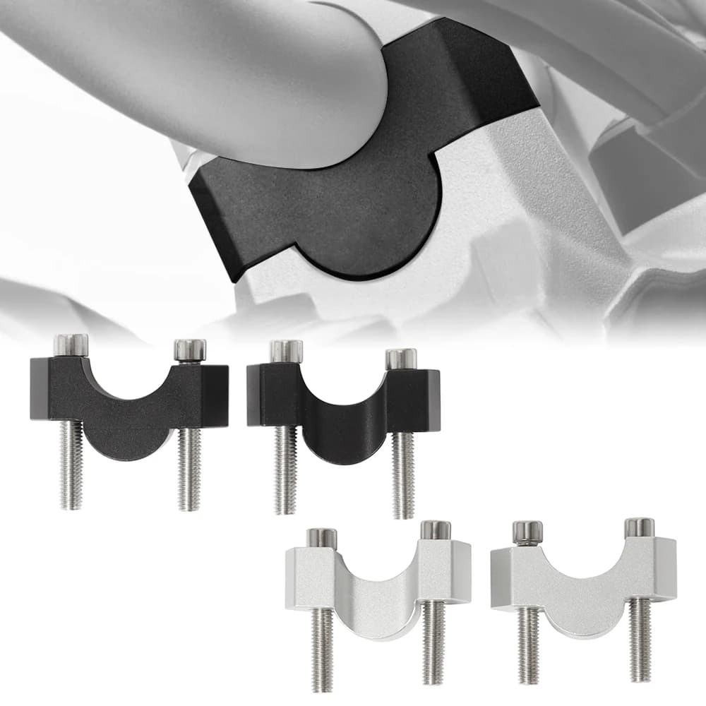 Motorcycle CNC 28mm Handlebar Risers Clamp Height UP Adapter Black/ Silver For BMW F850GS Adventure F 850 GS F850 Adv 2018 2019