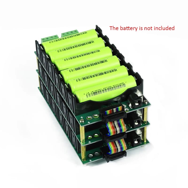 3S 6S Series Welding-free BMS Protection Board 12V24V Battery Management System 18650 Battery Box