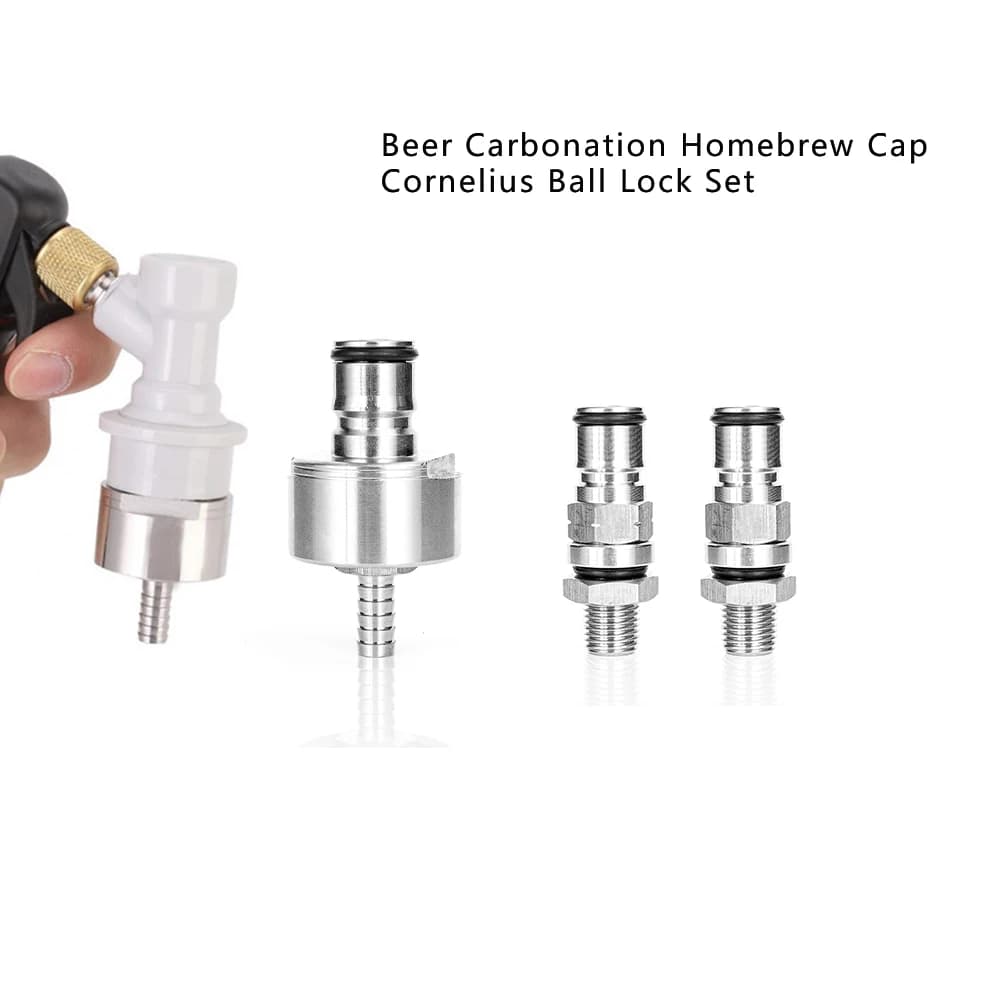 Cornelius Ball Lock Post Gas & Liquid With 1/4"BSP Assembly 19/32-18 Beer Carbonation Homebrew Gas Manifold Parts Cap