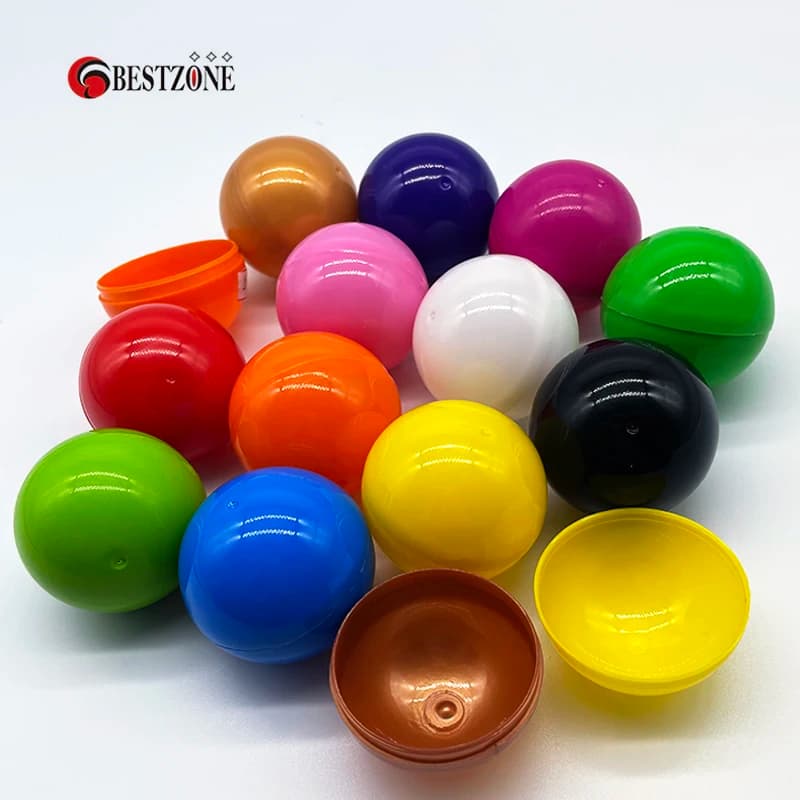 100Pcs/Lot Diameter 50MM 2 Inch Round Plastic PP Toy Capsules Empty Surprise Ball Can Open Children Kid For Vending Machine