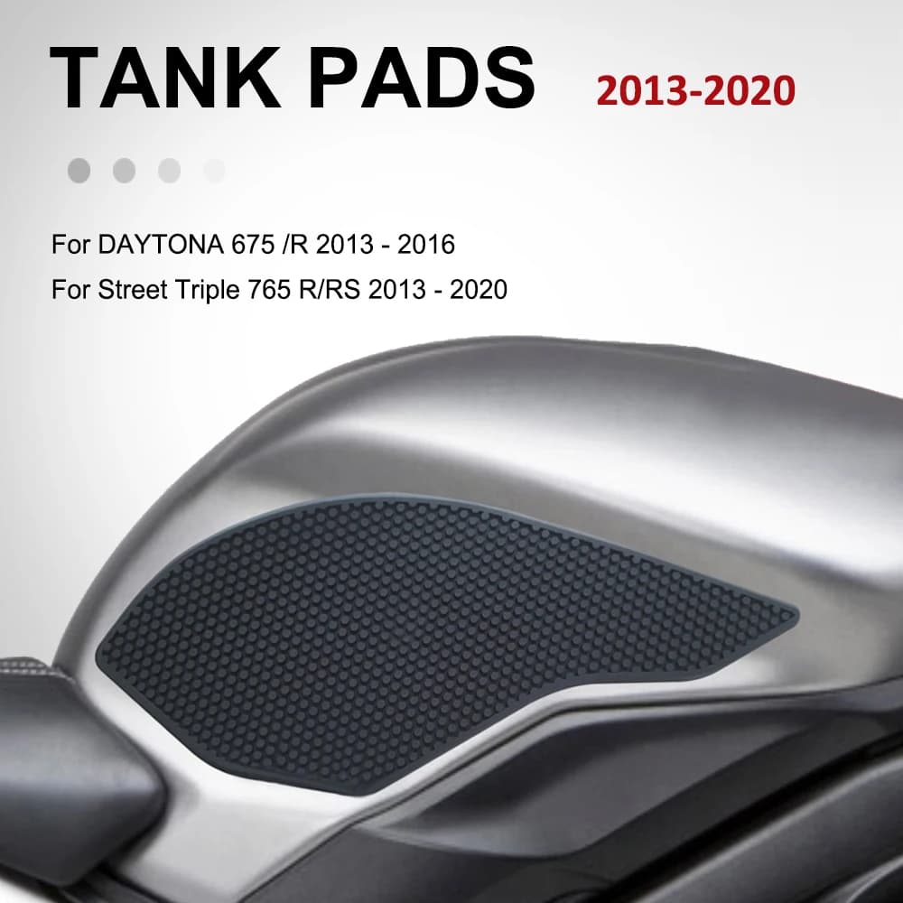 New For DAYTONA 675 /R Anti-slip Tank Pads Sticker Side Gas Knee Grip Traction Pads For Street Triple 765 R/RS 2013-2020 2019