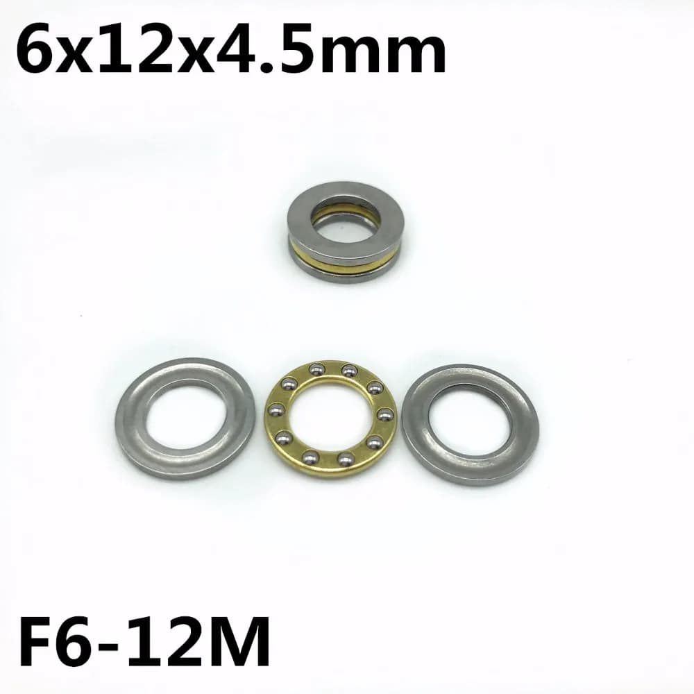10Pcs F6-12M 6x12x4.5mm Axial Ball Thrust Bearing Plane Thrust Ball Bearing High quality