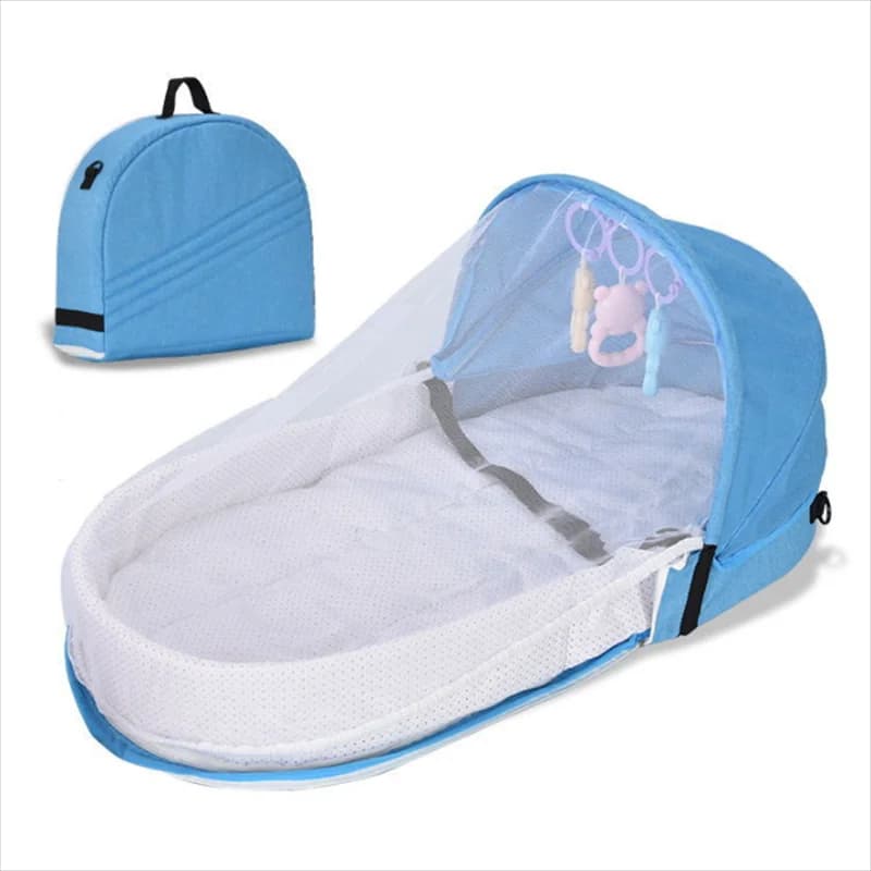 Baby Travel Cot with Net Foldable Baby Tent Washable Crib Bionic Travel Bed Breathable Cradle Cot
