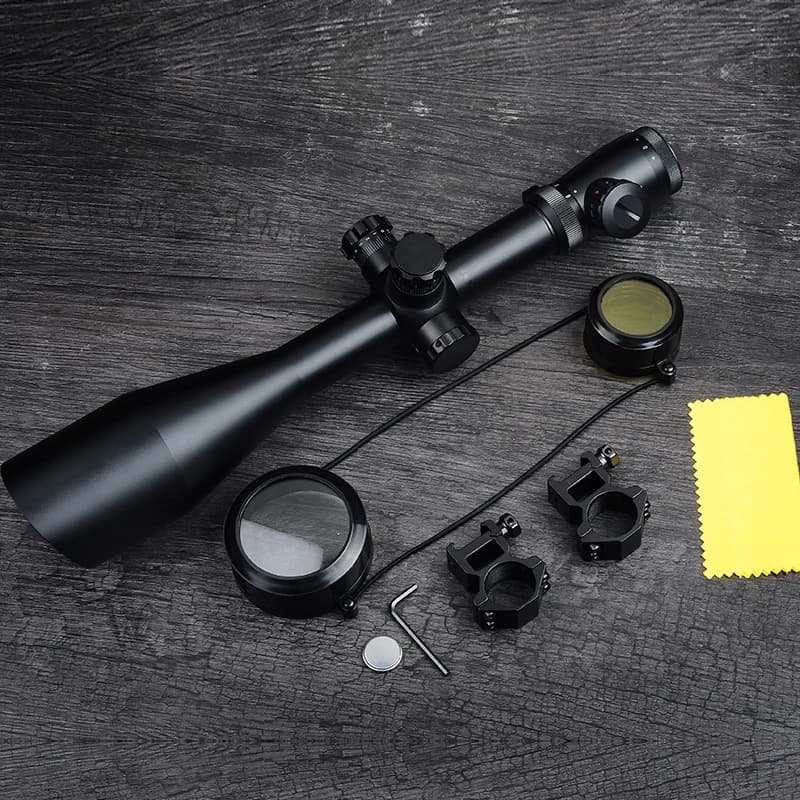 NEW M1 6-24x60 AO Tactical Outdoor Hunting Optics Scope Illuminated Red and Green Mildot Side Wheel Scope