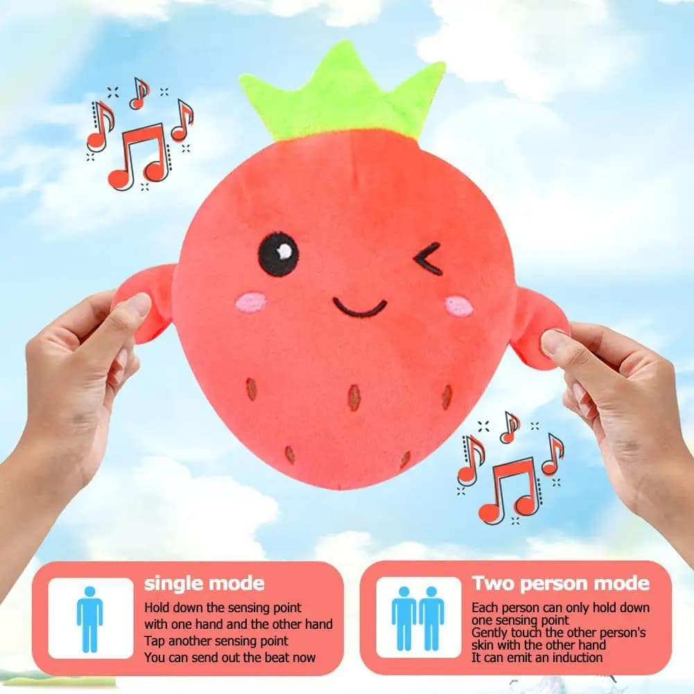 Creative Peculiar Music Rhythm Parent-child Interactive Plush Doll Banana Fruit Induction Toy Cultivate Music Perception Ability