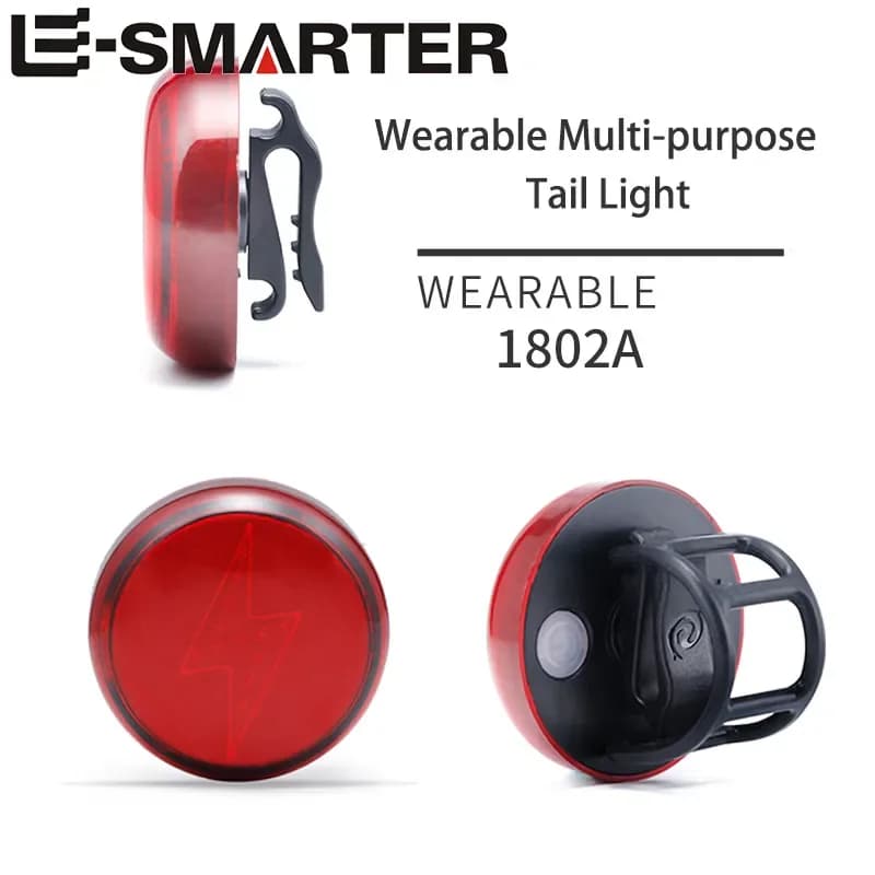 Bicycle Taillights Rechargeable Car Lights Lightning Sports Safety Warning Lights Night Running Riding Helmets Portable Lights