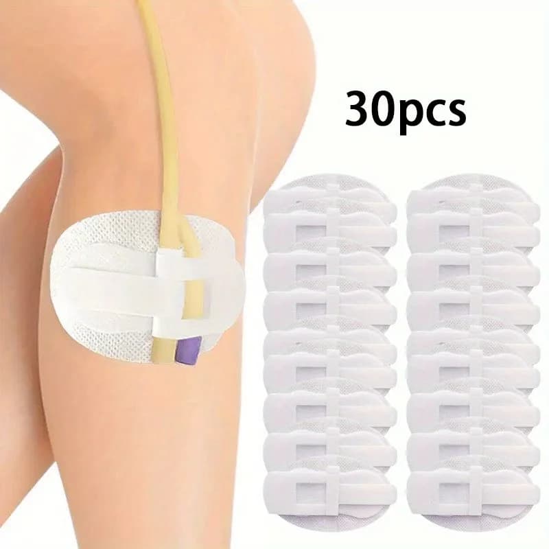 30 catheter fixation patches, drainage tube fixation patches, urinary catheter fixation patches, catheter fixation devices