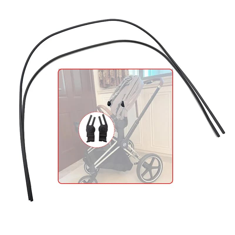 Stroller Canopy Support Bar Clip For Cybex Priam 3/4 Mios 2/3 Pram Roof Rod Buckles Sun Awning Frame Bar Clasp Buggy Accessories