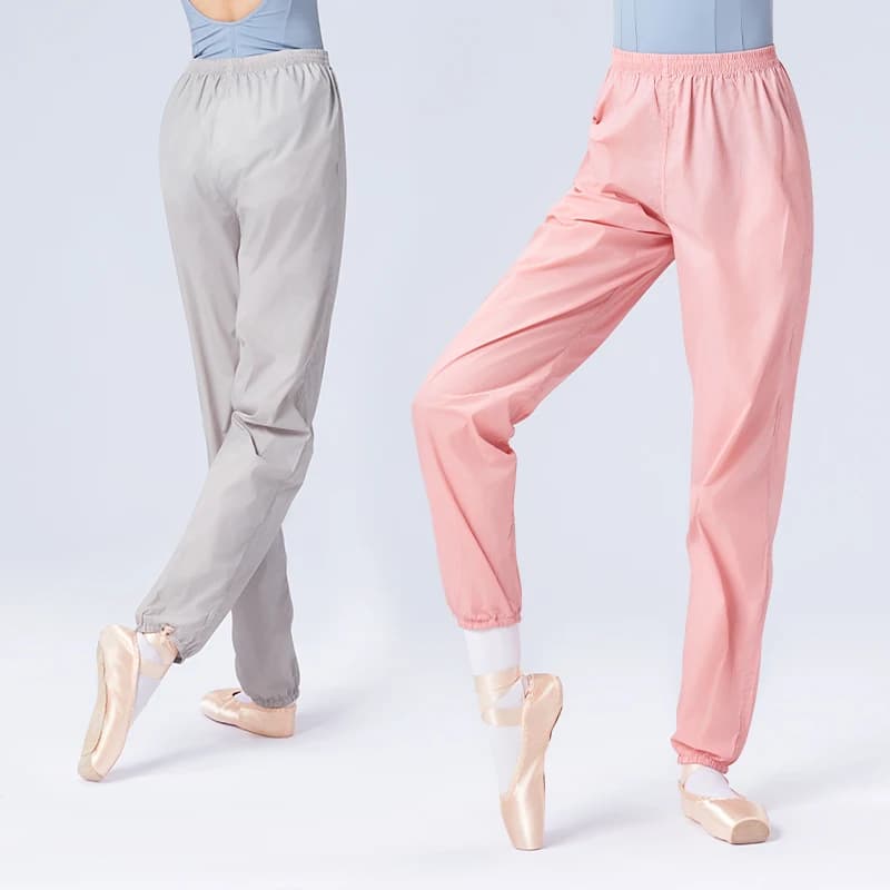 Women Ripstop Pants Dance Pance Warm-up Sweat Pants Ballet Pants Sport Fitness Yoga Pants Training Long Trousers for Running