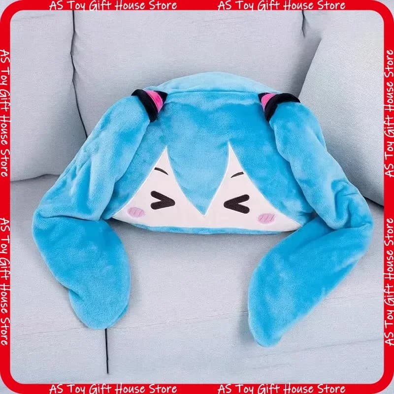 Hot Sell Hatsune Miku Multi Functional Hooded Flannel Air Conditioning Blanket Soft Warm Siesta Shawl Cloak Kawaii Gift