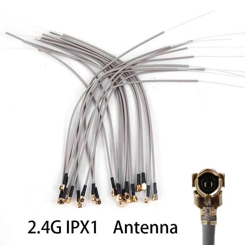 5Pcs 2.4G Receiver Antenna For Futaba FlySky Remote Controller Aircraft Receiver Replacement Antenna Compatible IPX1 Port