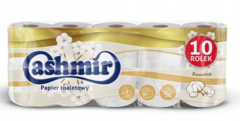 Toilet paper 10 rolls 3 layers Cashmir unscented and durable