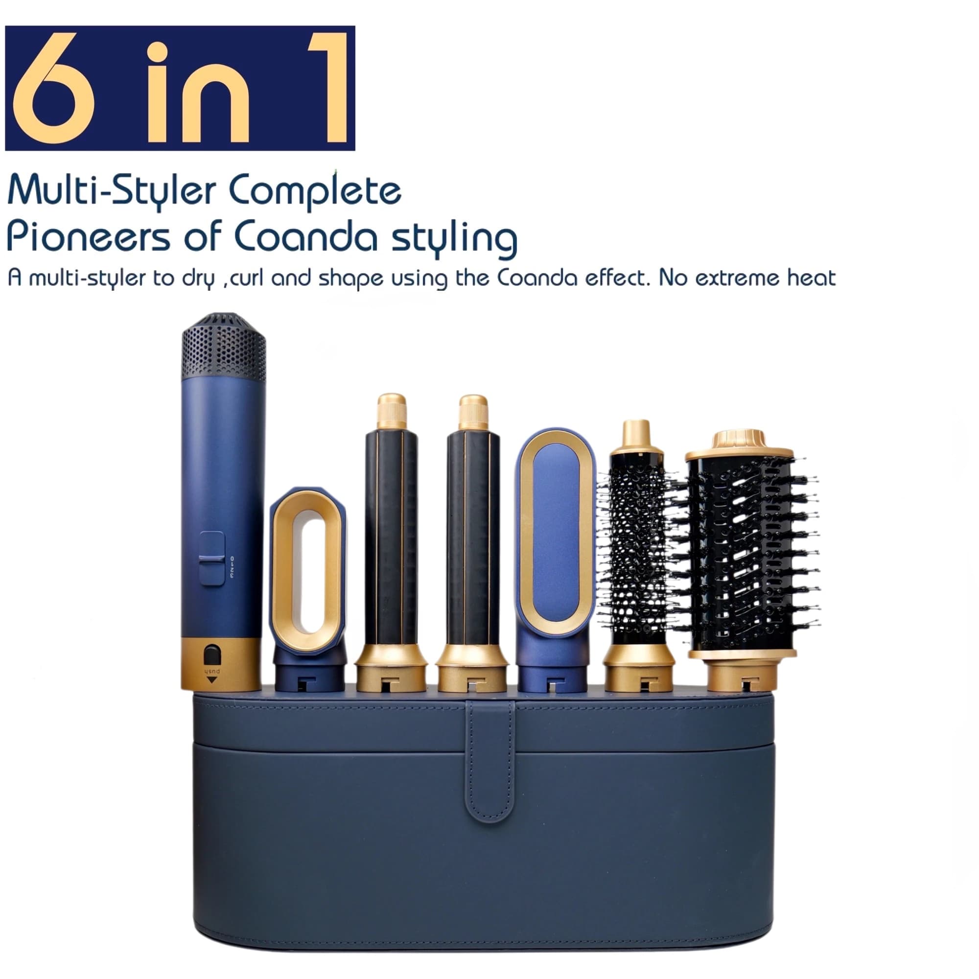 6 In 1 Multi Styler New Design Hair Dryer For Hair 6 in 1 Hair Styler With Curling Barrel Hot Air Brush Styling Tool MultiStyler