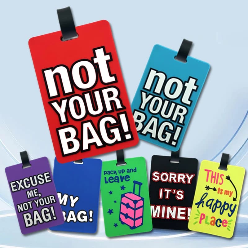 1/7PC Portable Travel Accessories Luggage Travel Tag Silica Gel Suitcase Labels Name ID Address Tags Baggage Boarding Tag Label