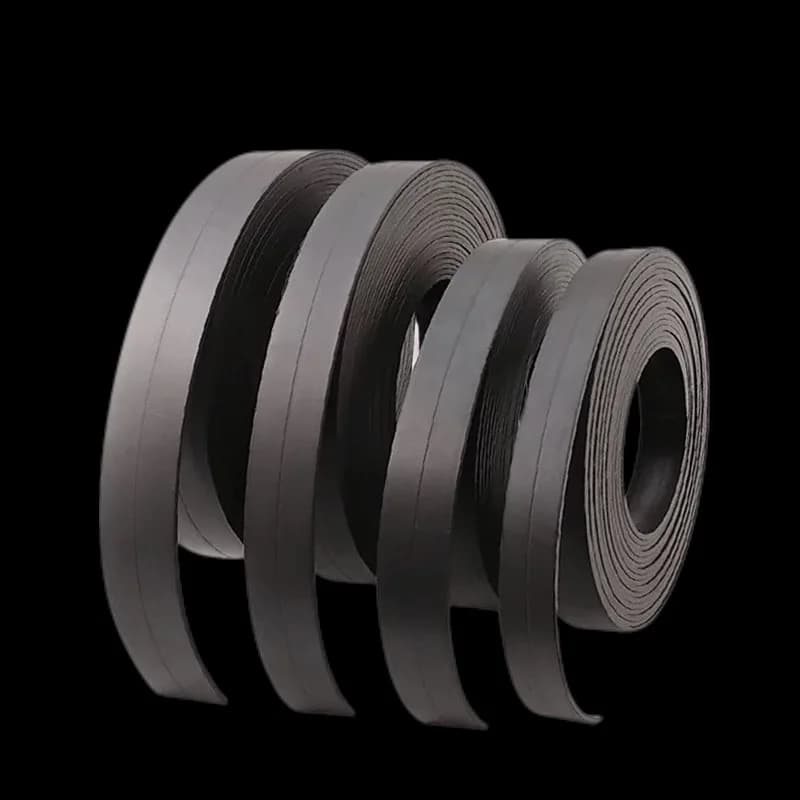 Flexible Magnetic Strip Tape 1-5 Meter Rubber Magnet Various Sizes 10x2 12x2 50x1.5 20x2 25x2 Mm for Educational Industrial Use