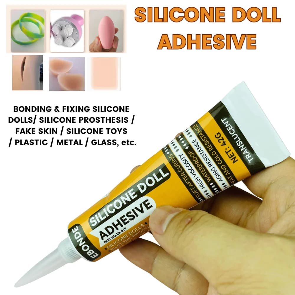 Strong Adhesive Glue for Silicone, Plastic, Metal, Glass - Repair Silicone Dolls, Prosthesis, Fake Skin, Toys and More