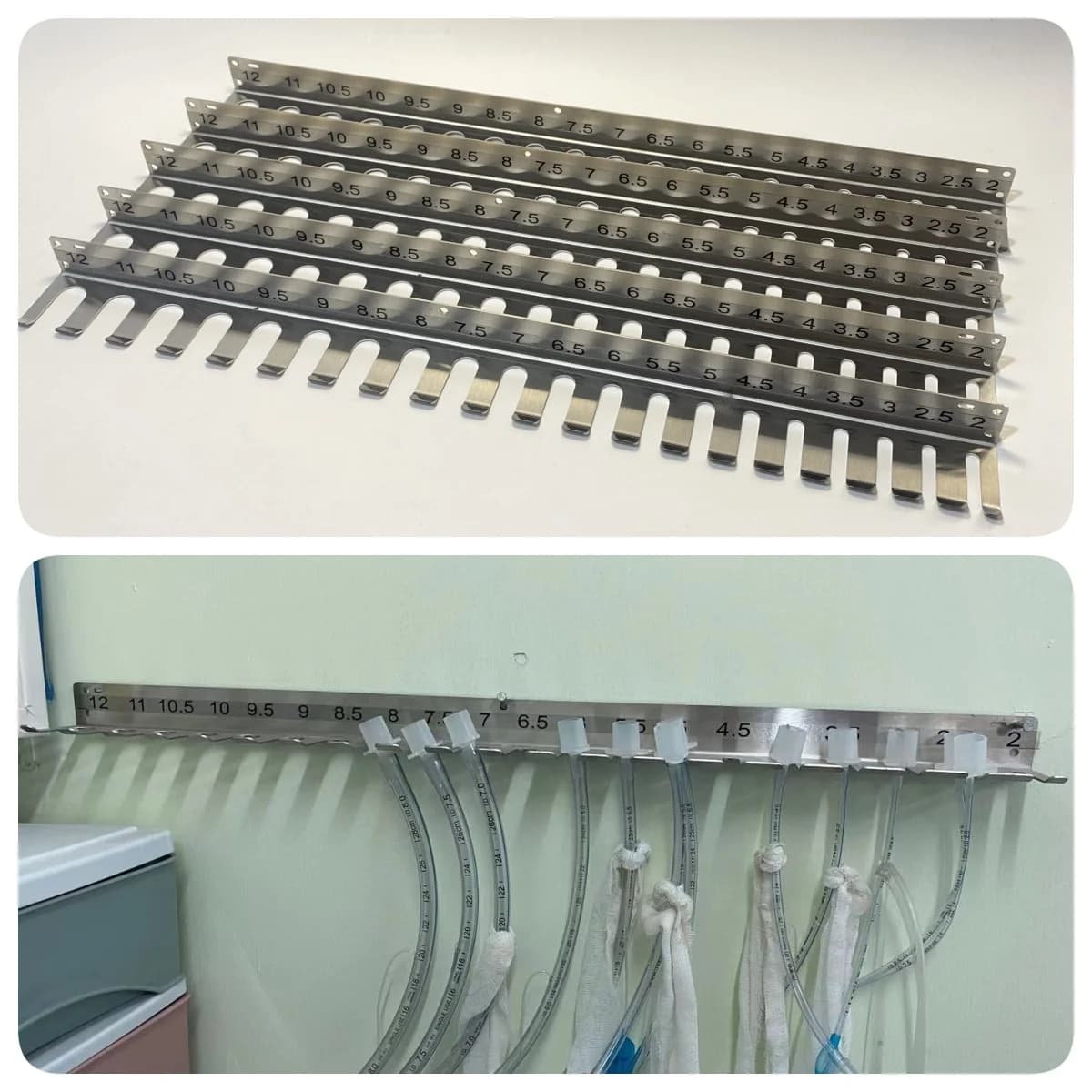 Stainless steel 304 thick tracheal intubation bracket pet tracheal intubation bracket tracheal hanger can hang airbag