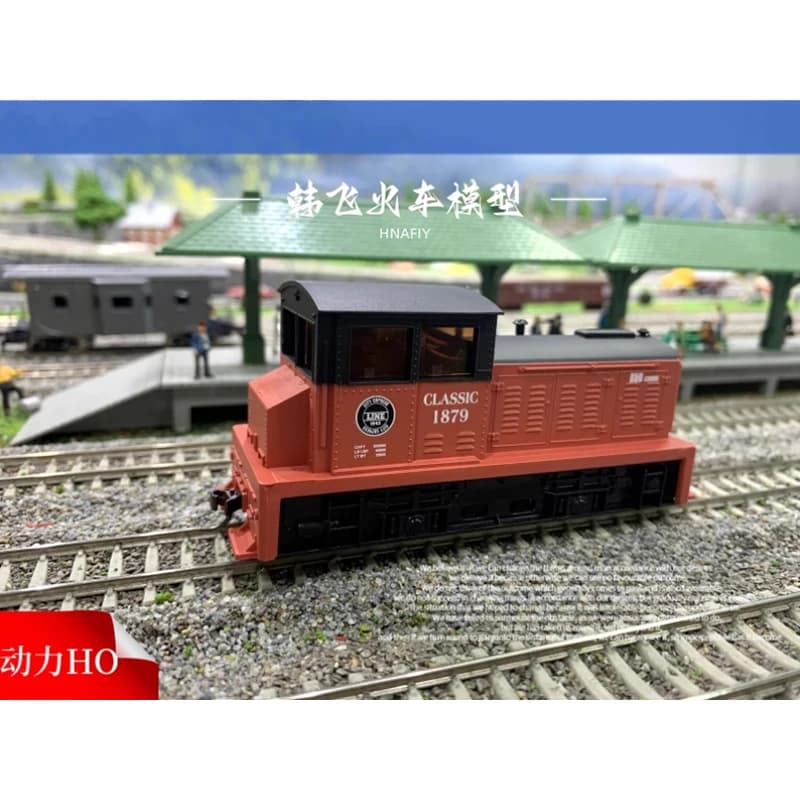 HO Scale HF 1:87 DDT Powered Diesel Locomotive Train Model with Power Adult Collection Static Display Toys