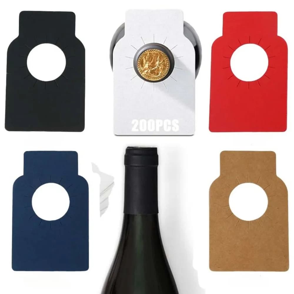 100pcs Wine Bottle Tags for Cellar Collection Champagne Hanging Labels for Name Year Tasting Notes,Collection Tracking Accessory