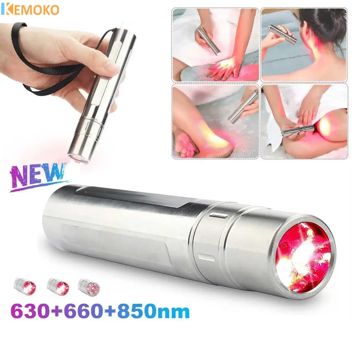 Cold Laser Therapy Device Physical Therapy for Body Pain Inflammation 5 Wavelength Near Infrared 940nm Light Therapy Skin Health