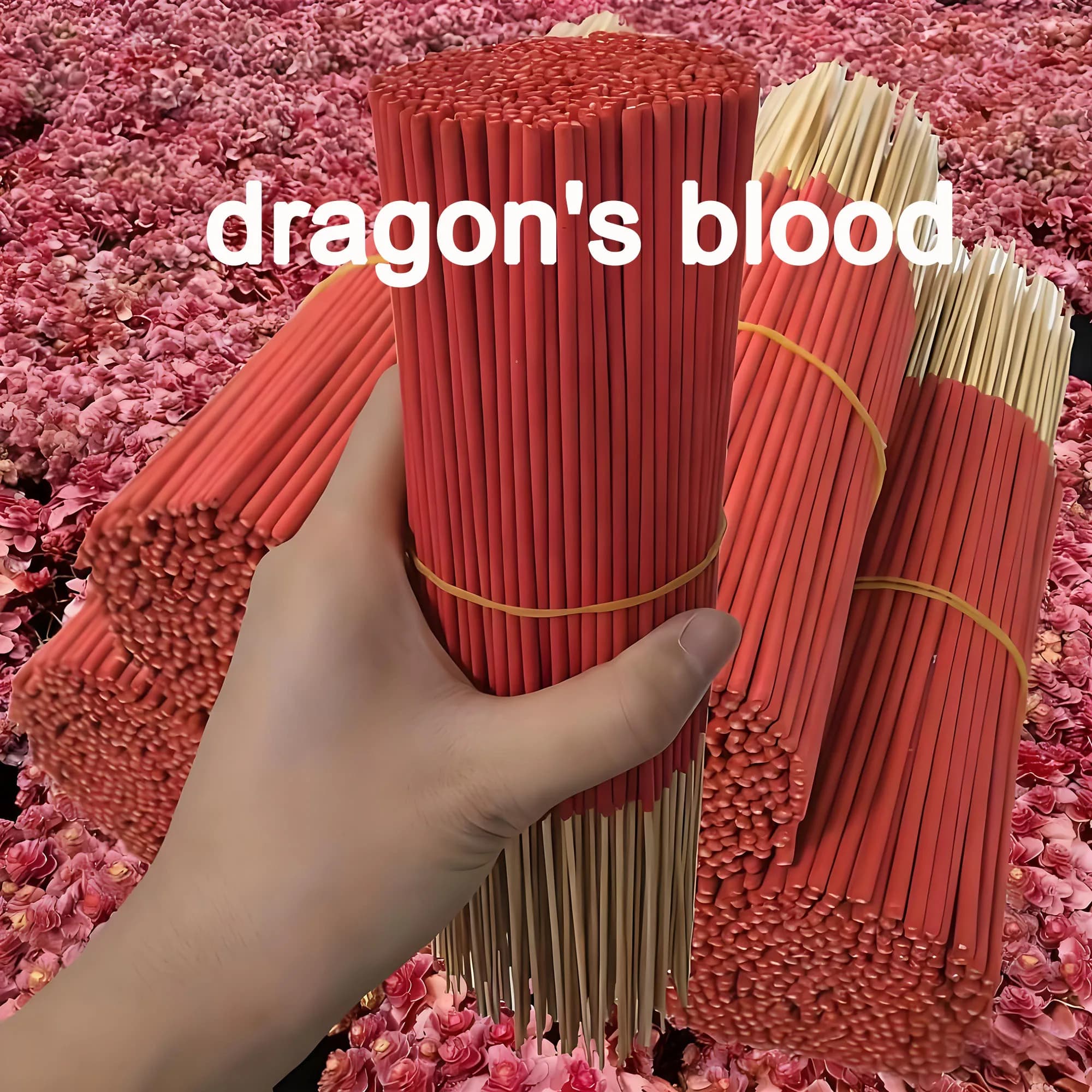 Red Dragon Blood Incense Sticks, 25/105/205/405/705 Sticks, Natural Four-Season Dragon Blood High Quality, Suitable for Home Air Purification,