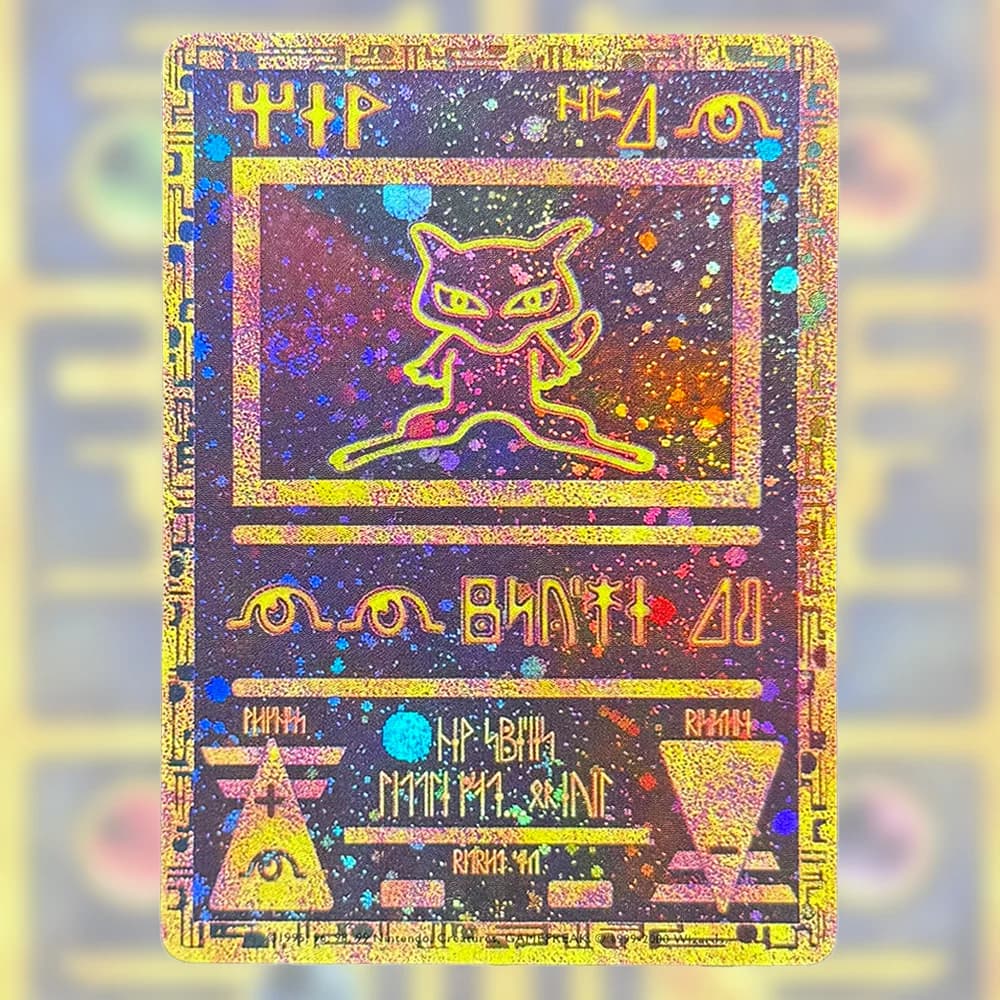 PTCG Proxy Card Mew Collection Card Ancient Times Double-Sided Color  Mew Classic Limited Anime PKM Cards Gift Toys