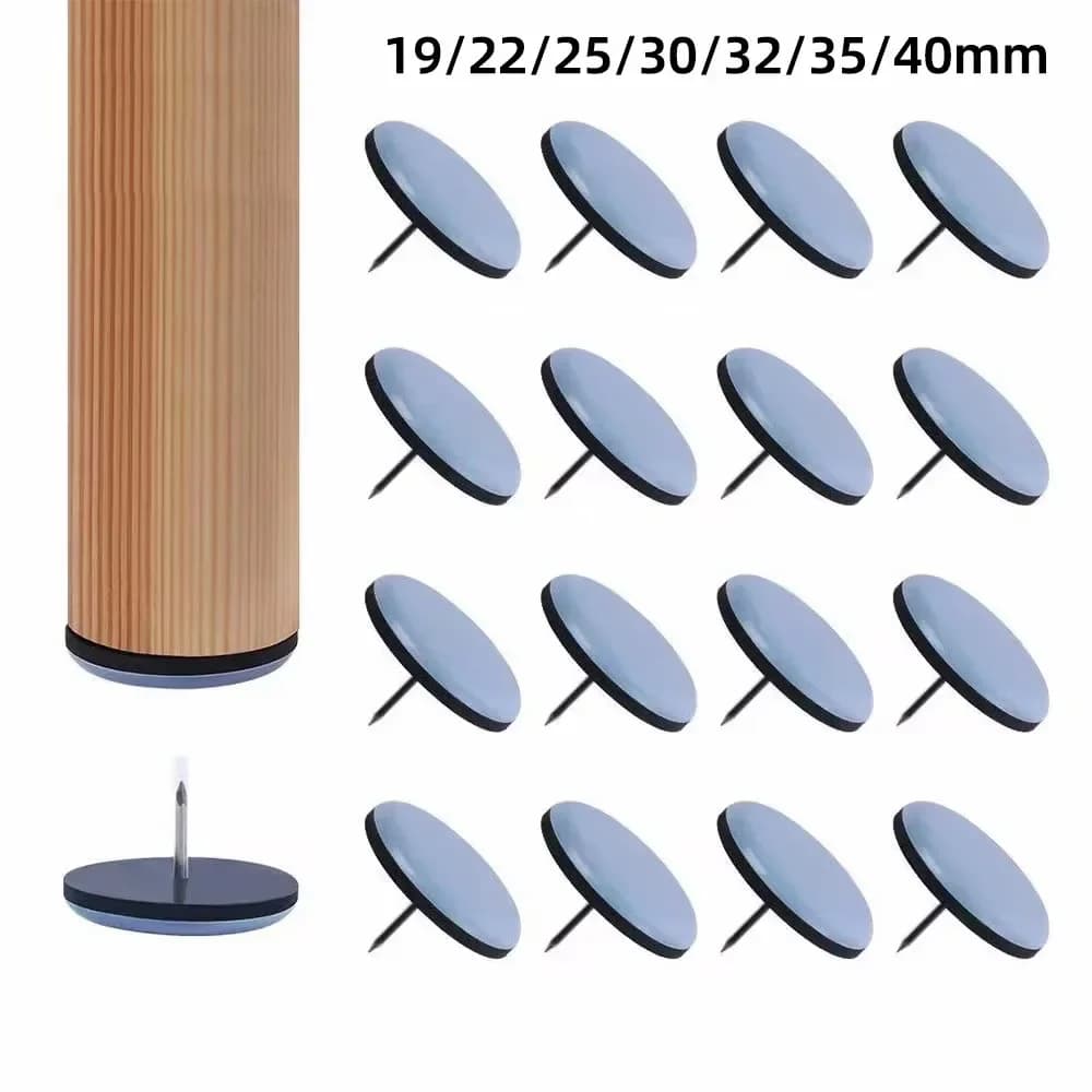 4/8/16Pcs Furniture Leg Sliders Pads With Nail Feet Furniture Moving Gliders Mover Floor Protector for Tables Sofas Recliners