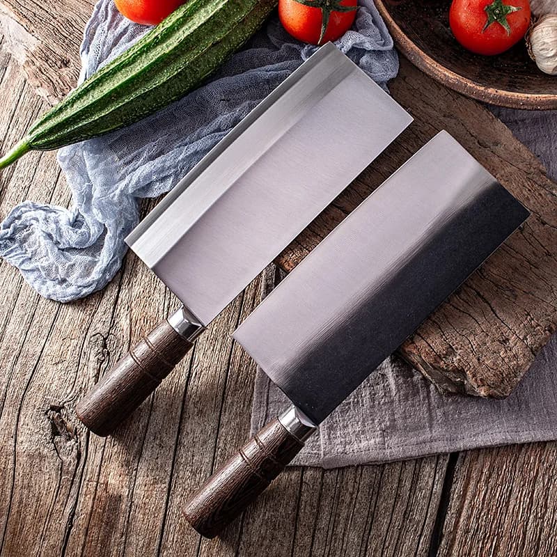 Stainless Steel Cleaver Manual Forged Kitchen High Quality Chef Slicing Knife Meat Fish Vegetable Cutting Chinese Butcher Knife