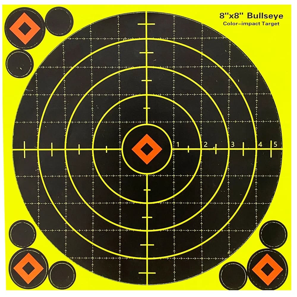 20.5x20.5 CM Self-Adhesive Shooting Target Paper, 10 Sheets per Pack, Special for Shooting Practice