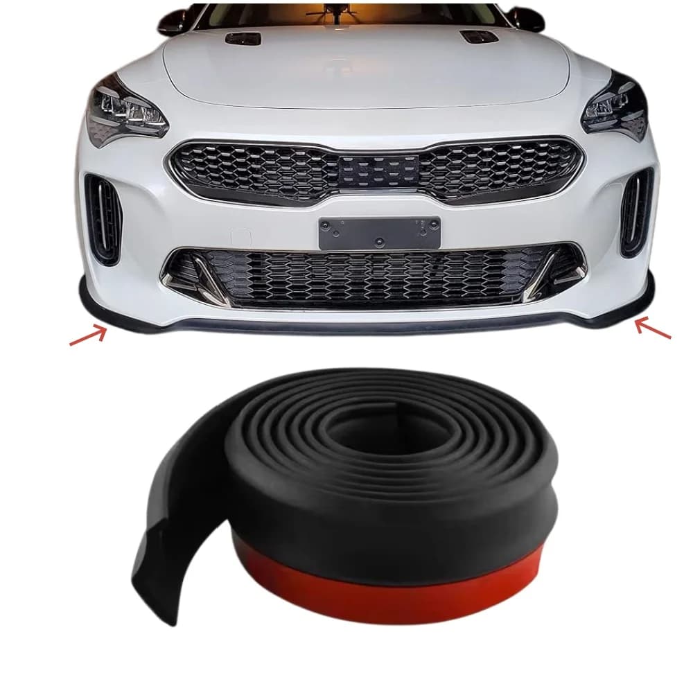 1Roll Car Rear Front Bumper Lip Shunt Rubber Skirt Protection Body Trunk Spoiler Sticker Car Exterior Styling Moulding Rubber