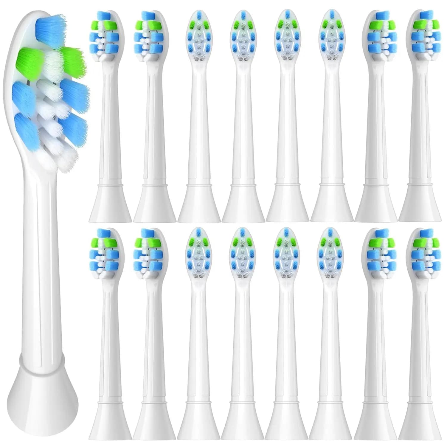 Toothbrush Heads Compatible with Philips Electric Toothbrush,Replacement Brush Heads Fit for 3100 4100 4300 5300 5500 6100 9000