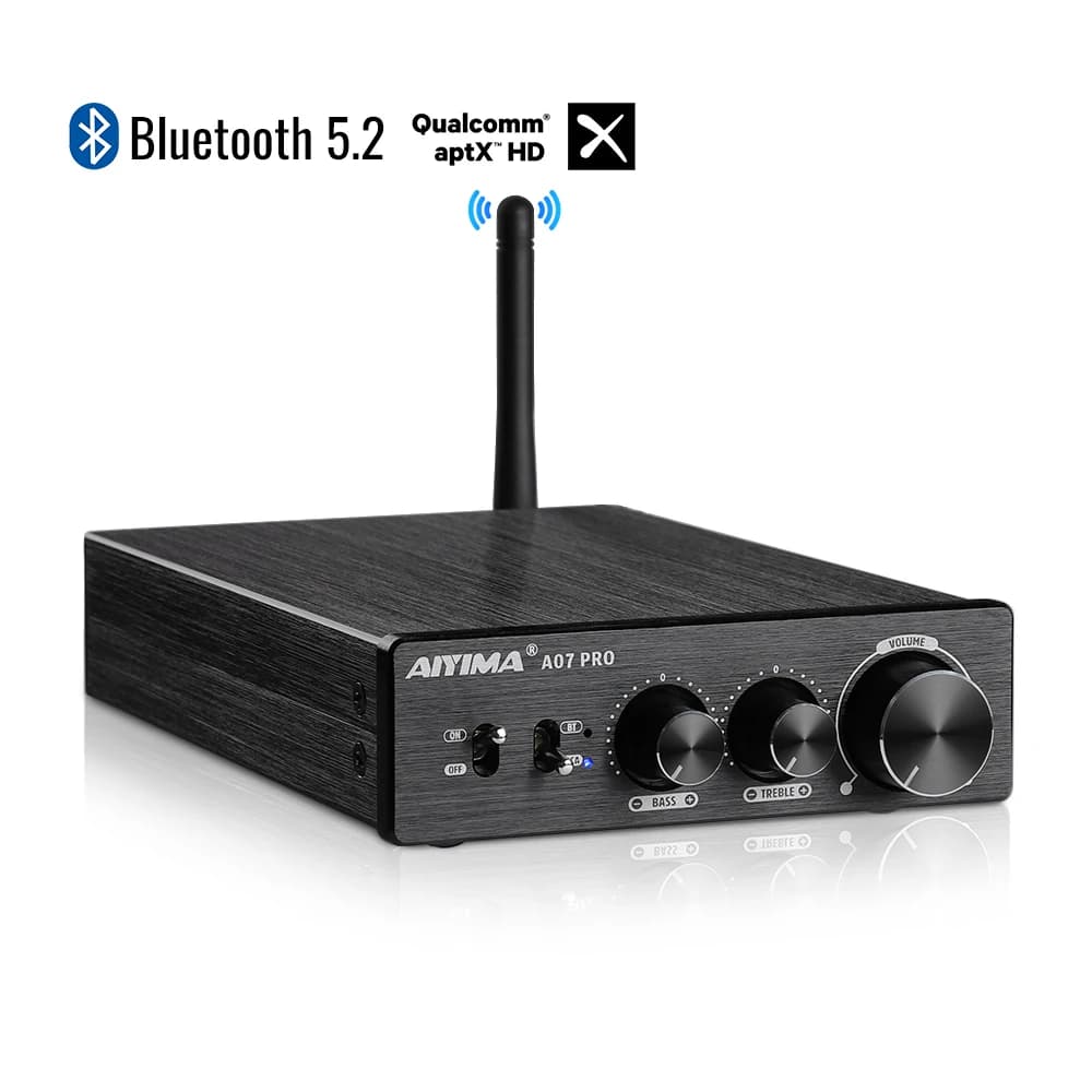 AIYIMA Audio TPA3255 Home Power Amplifier Bluetooth A07 PRO A07 Amplifier 2.0 Stereo Speaker Amplifiers HiFi 300Wx2 Class D Amp