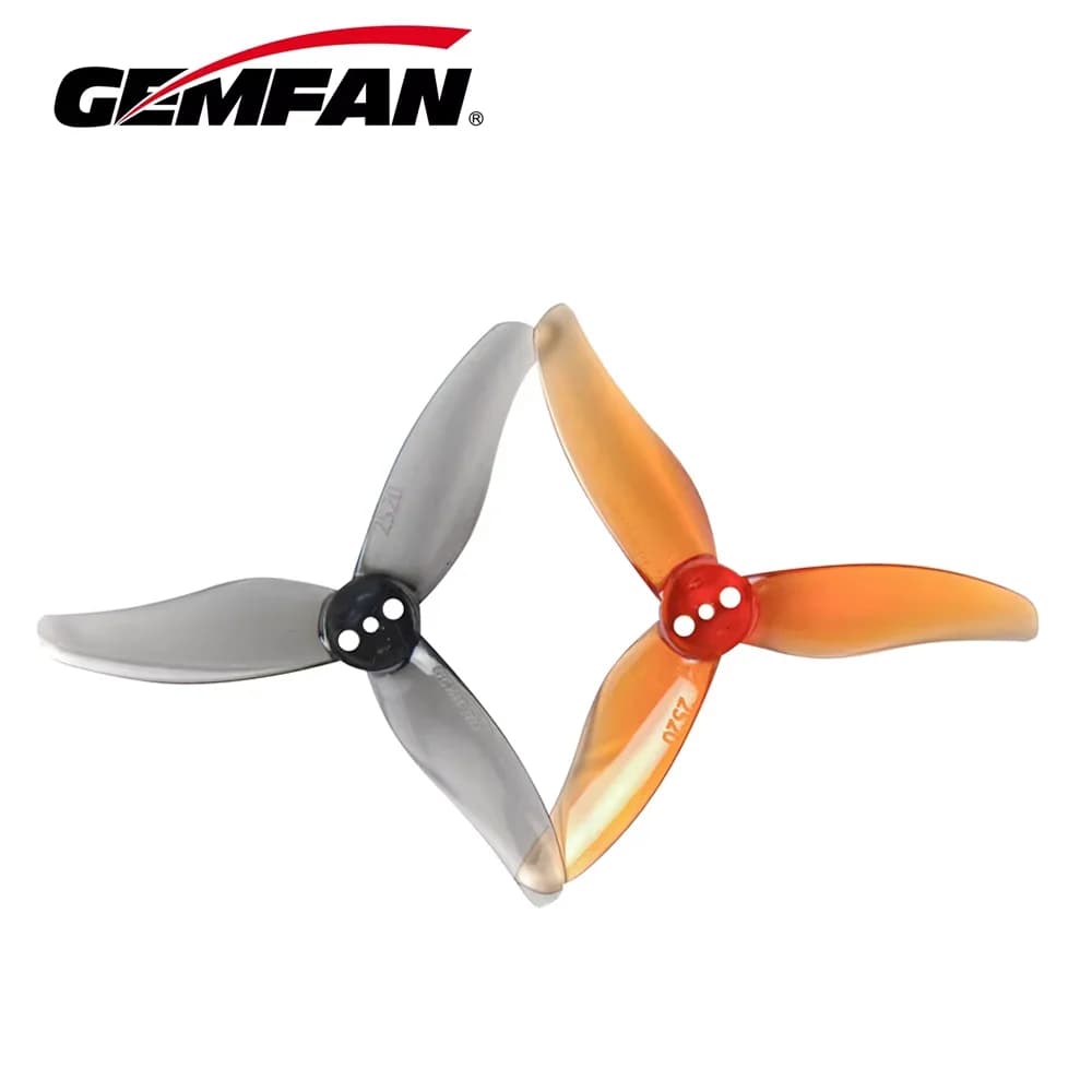 4Pairs Gemfan Hurricane 2520 2.5X2X3 3-Blade PC Propeller for FPV Freestyle 2.5inch Drone 1106 1404 (8CW+8CCW)