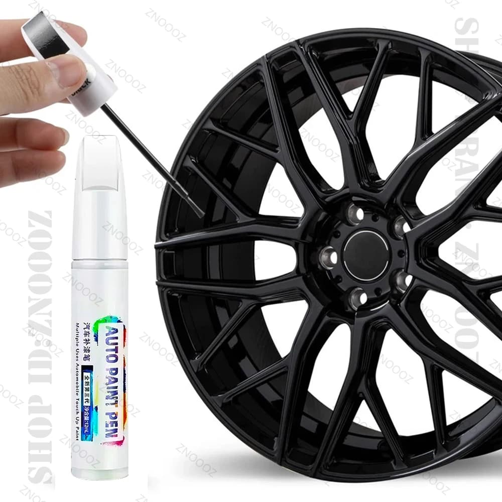 Automotive Wheel Touch-Up Pen Paint Repair Pen Gloss Black Matte Black Silver Grey Automotive Paint Care Accessories