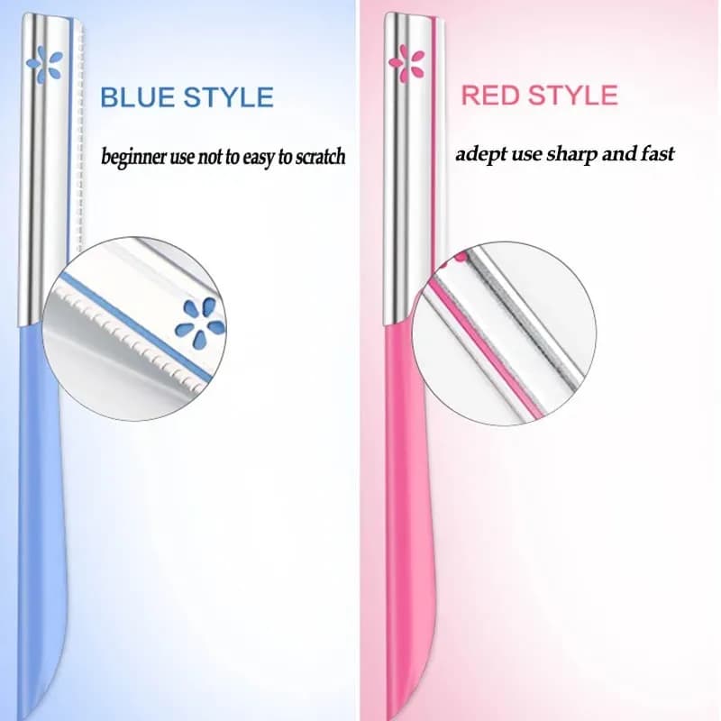 5pcs Eyebrow Epilator Sets for Women Makeup Beauty Eyebrows Hair Removal Styling Tool Steel Blade Facial Sourcil Razor Trimmer