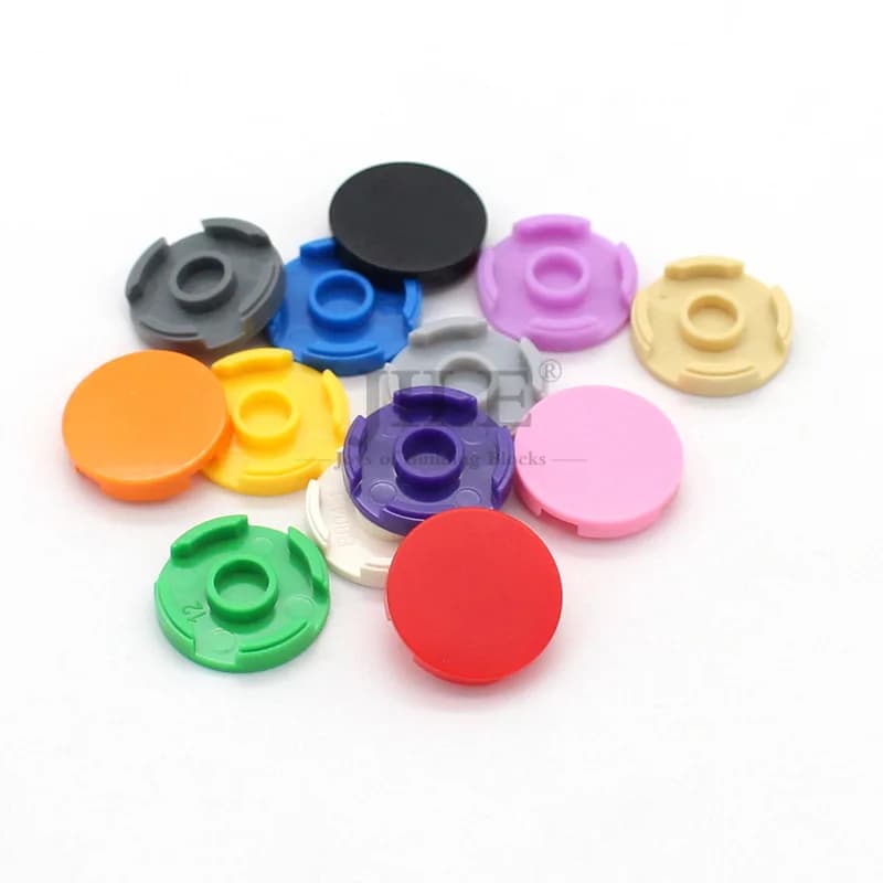 50pcs Moc Building Blocks Tile Round 2x2 14769 DIY Creative Enlighten Basics Bricks Classic Compatible with Assembles Particles