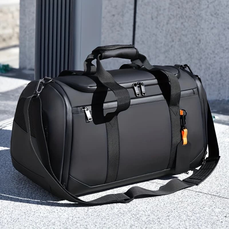 Large Capacity Carry on Travel Bag for Men Spacious Sports Gym Bag with Multiple Compartments Weekend Overnight Duffel Bag