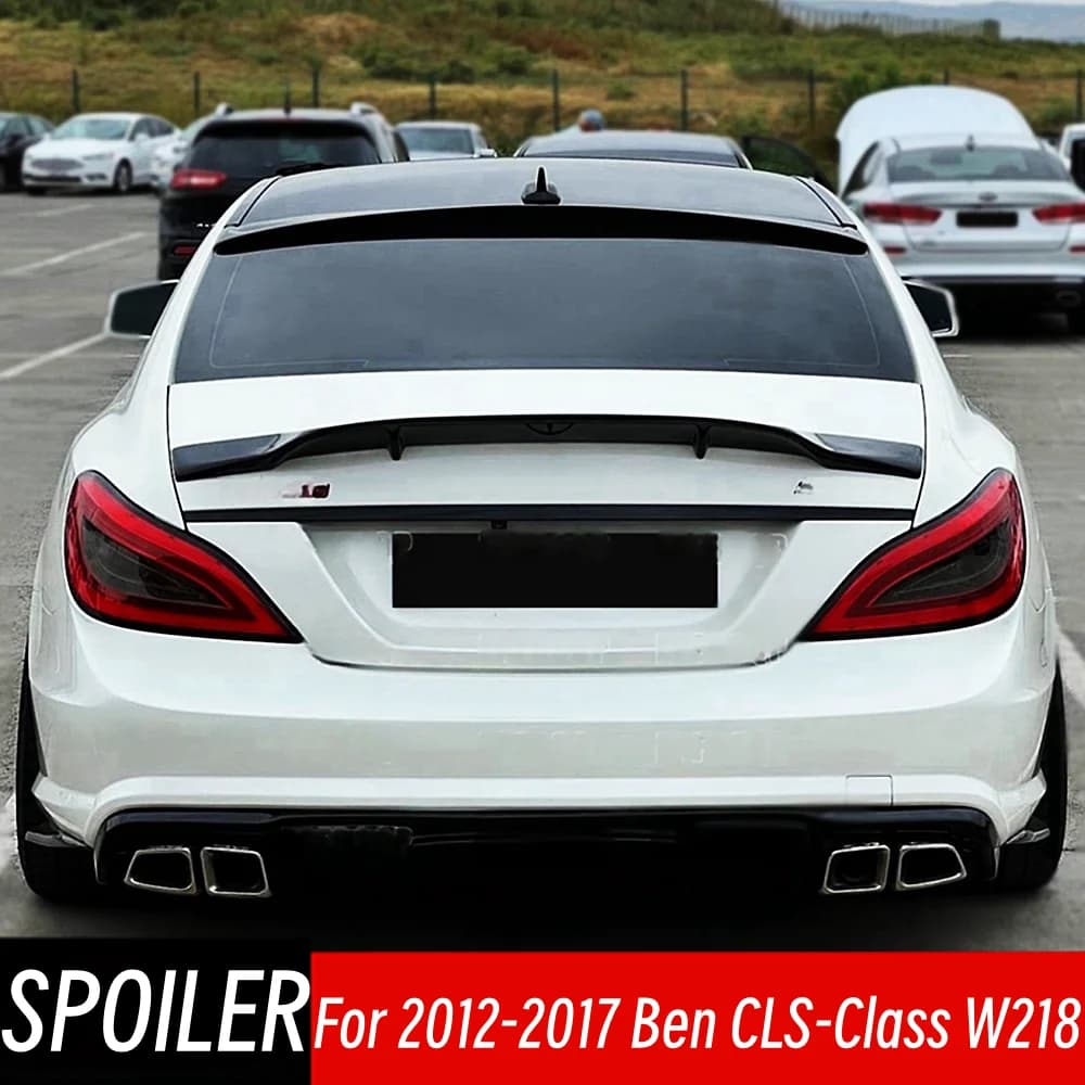 For Mercedes Ben CLS-Class W218 CLS350 CLS300 CLS63 2012-2017 Rear Roof Window Trunk Lid Spoiler Wing Car Tuning Accessorie Part