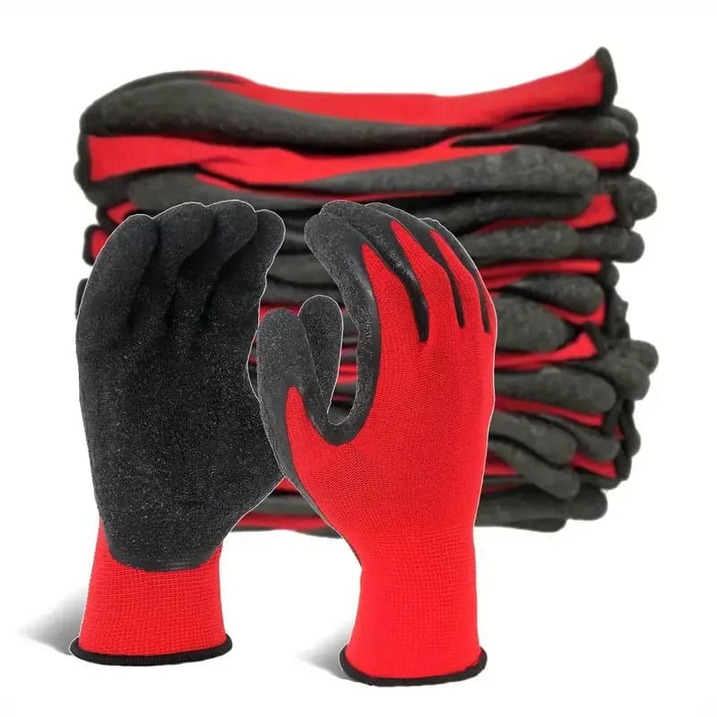 20Pieces/10Pairs Professional Working Protective Gloves For Men Construction Women Garden Nylon Running Glove Obtained CE EN388.