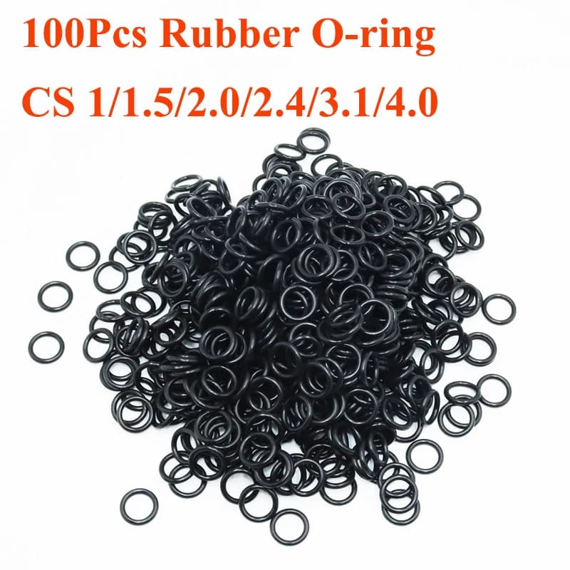 O Ring NBR Oring CS 1/1.5/2.0/2.4/3.1/4mm Nitrile Rubber Round Sealing Gasket Corrosion Oil Resistant Car Plumbing Faucet O-ring